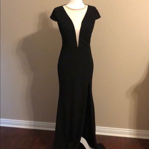 Black long maxi dress
